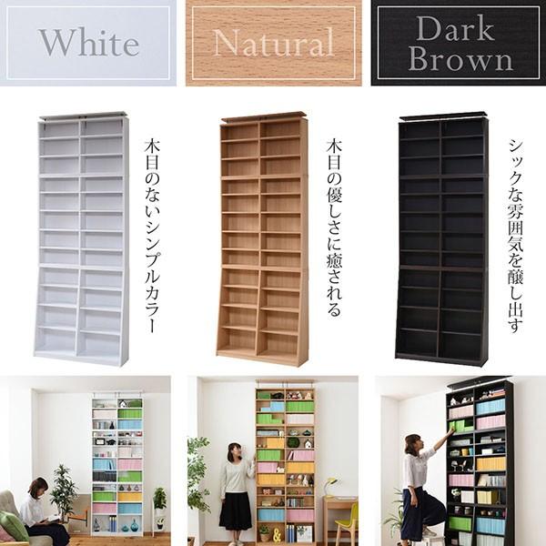 薄型　文庫本用本棚 本棚 薄型 90幅 文庫本 ラック 上置きセット 壁面収納 収納家具