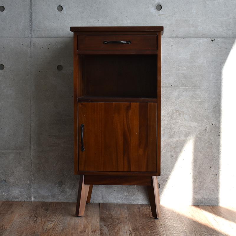 ルーター収納 ボックス FAX台 電話台 天然木 スリム ラック 幅42cm