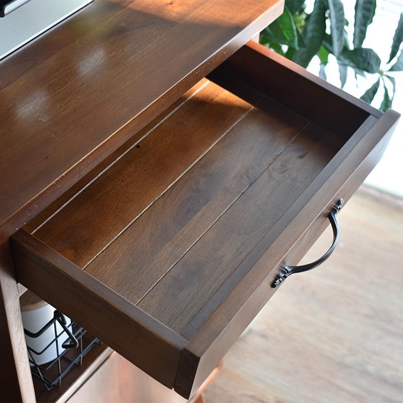 ルーター収納 ボックス FAX台 電話台 天然木 スリム ラック 幅42cm