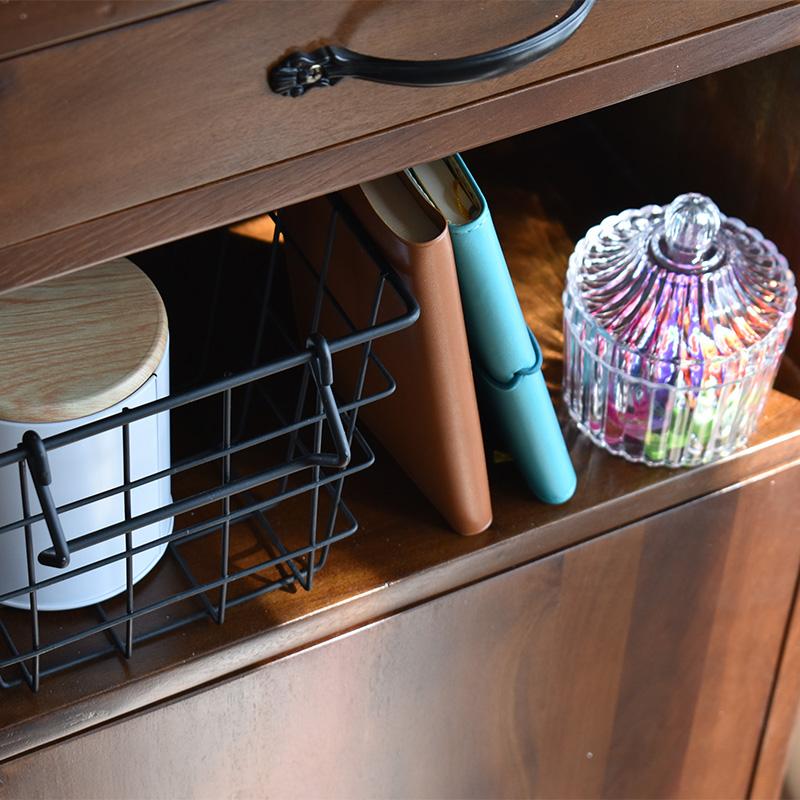 ルーター収納 ボックス FAX台 電話台 天然木 スリム ラック 幅42cm