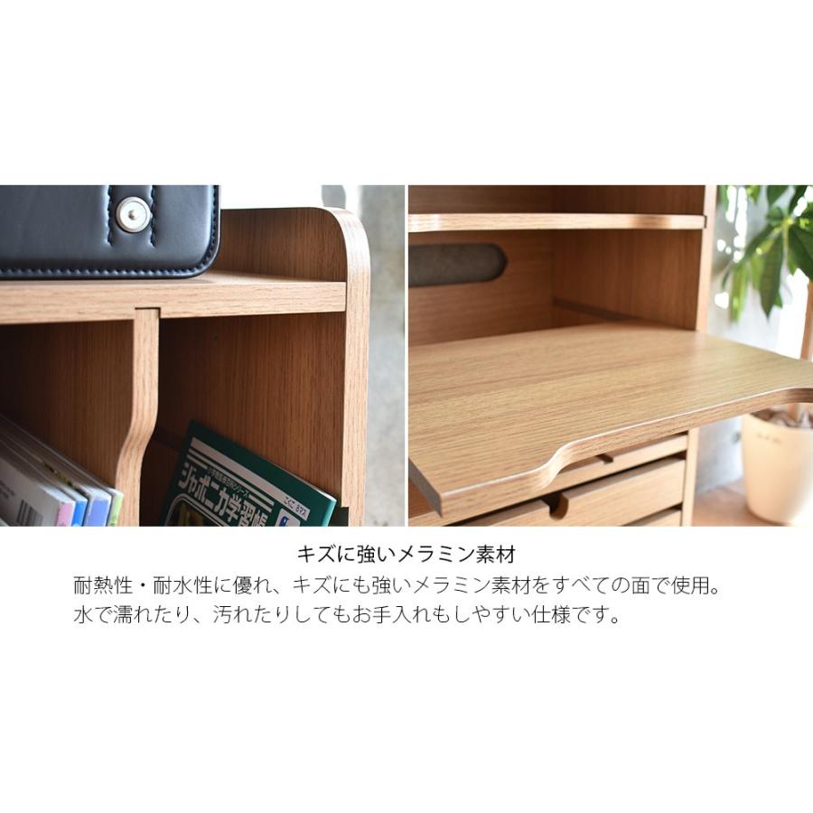 ランドセルラック キャスター付き おしゃれ リビング 収納 木製 スリム キッズ 子供家具 子供部屋 北欧 キャスター ブラウン ナチュラル 絵本 ラック 新生活の画像