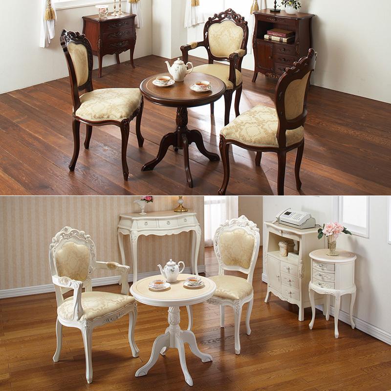 木製電話台・ファックス台 引き出し4つ付き　アンティーク ネコ脚 木製電話台・ファックス台 引き出し4つ付きアンティーク ネコ脚