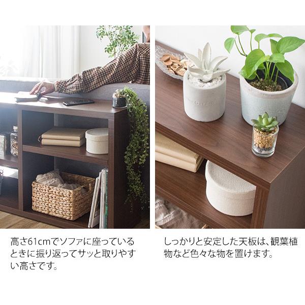 ソファ 裏 ラック オープンラック 本棚 幅110 飾り棚 ディスプレイ