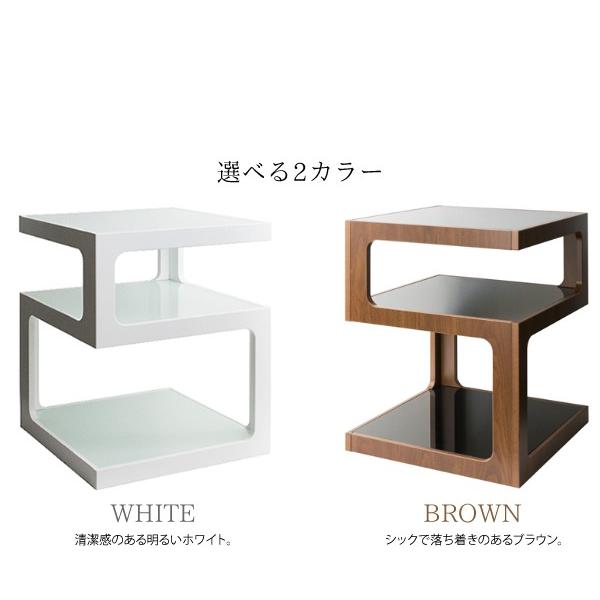 ガラス テーブル 収納付き サイドテーブル ソファ ナイトテーブル 北欧