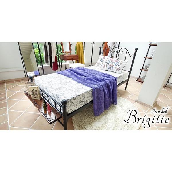 アイアン ベッド セミダブル マットレスなし 姫系 エレガンス おしゃれ