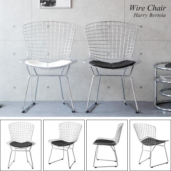 l*i様 シルバー ワイヤーチェア ブラッククッション