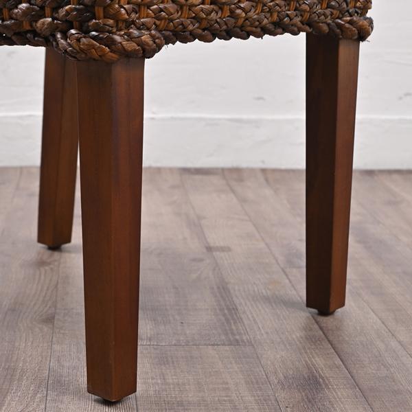 ダイニングチェア ウォーターヒヤシンス おしゃれ クッション ラタン