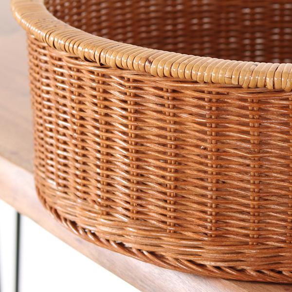 ⭐︎美品⭐︎未使用　天然素材　バスケット　かご　籐籠　竹籠　漆塗り　漆 天然素材 バスケット かご 籐籠 竹籠 漆塗り 漆