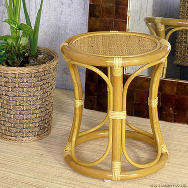 ラタンスツール 椅子 籐 おしゃれ 脱衣所 腰かけ 玄関椅子 温泉 旅館