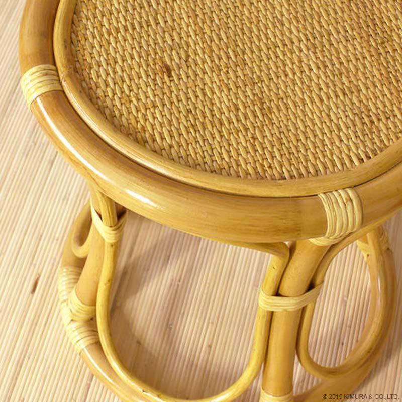 ラタンスツール 椅子 籐 おしゃれ 脱衣所 腰かけ 玄関椅子 温泉 旅館