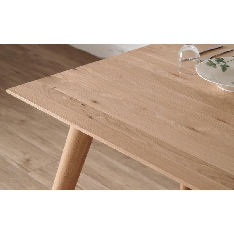 ダイニングテーブル 180cm 木製 無垢材 ホワイトオーク テーブル単品 6