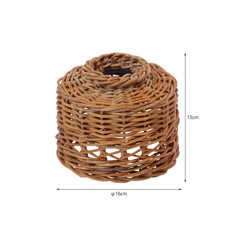 ランプシェード ラタン シェード 16cm 傘 のみ 本体のみ 和風 アジアン