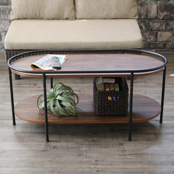 アイアン　リビングテーブル　センターテーブル　楕円　オーバル　おしゃれ アイアン リビングテーブル センターテーブル 楕円 オーバル おしゃれ