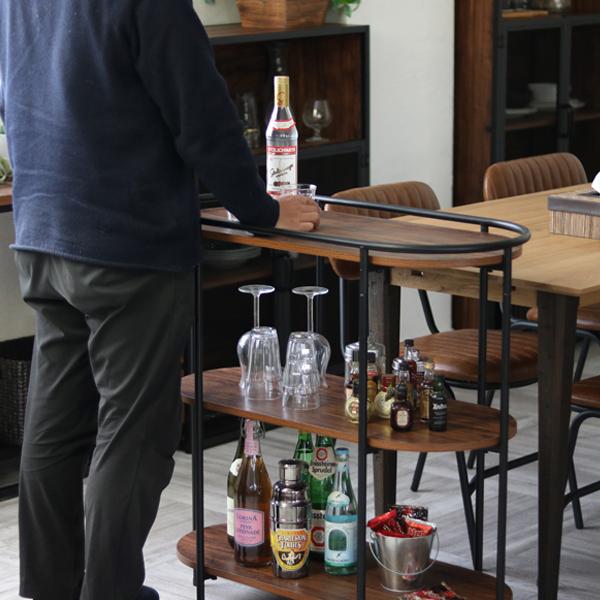 オープン ラック 楕円 シェルフ スチールラック おしゃれ 3段 飾り棚