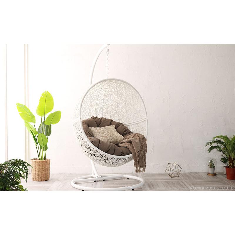 ハンギングチェア 屋外 おしゃれ たまご型 アジアン リゾート