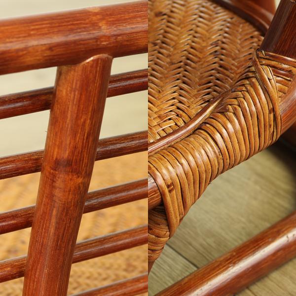 アンティーク　籐　二人掛け　ラタンソファー　ロータイプ 楽天市場】籐 ローソファ 2人掛け クッション付 ラタン家具 幅