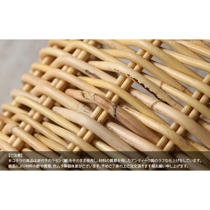 ラタン ランドリー バスケット 洗濯カゴ 32cm 籐 おしゃれ カゴ