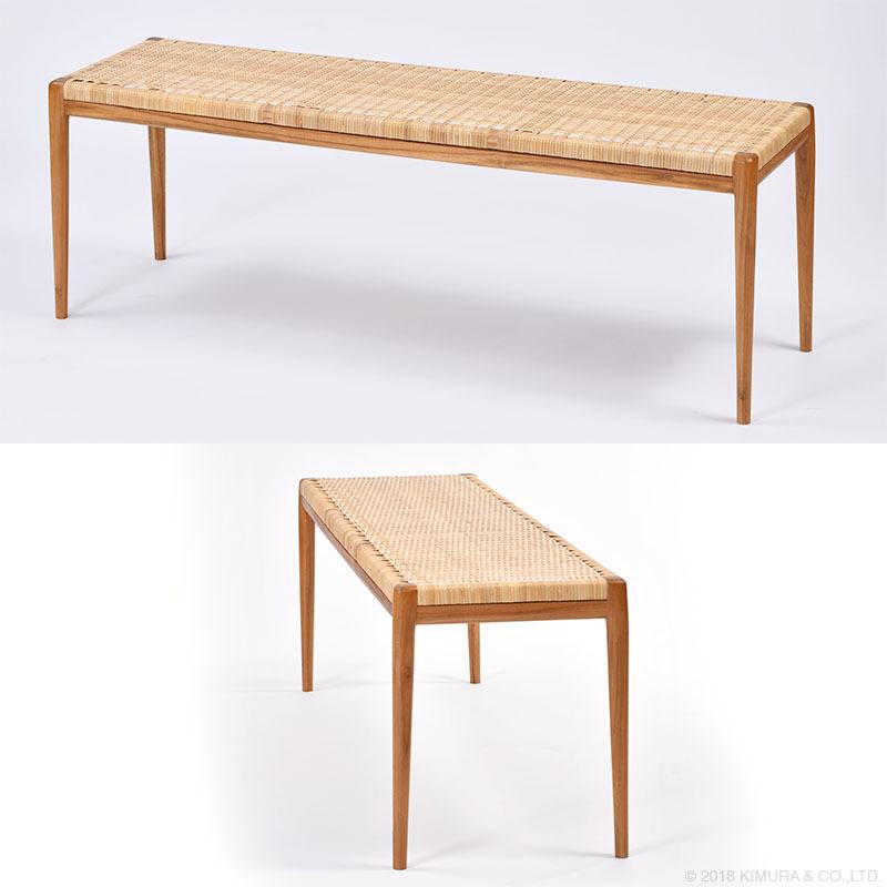 ハンドメイド ２人掛けベンチ (チーク色) ハンドメイド 2人掛けベンチ (ホワイト×チーク色) ハンドメイド 2人