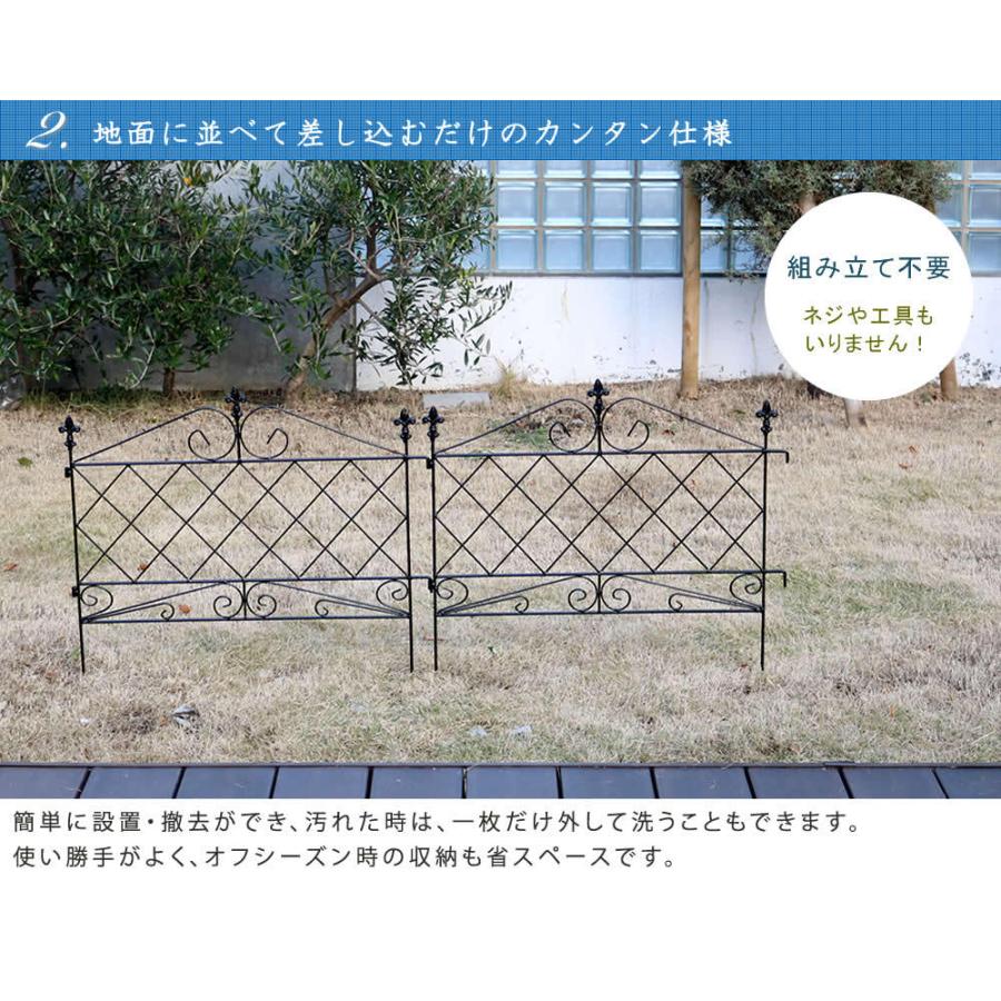 ガーデンフェンス 柵 低い ロータイプ 高さ 65cm 幅 72 おしゃれ