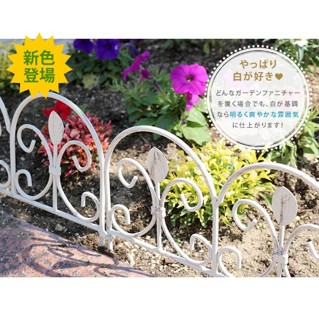 ガーデンフェンス 3枚セット 柵 ロータイプ 高さ 25.5cm 幅 47