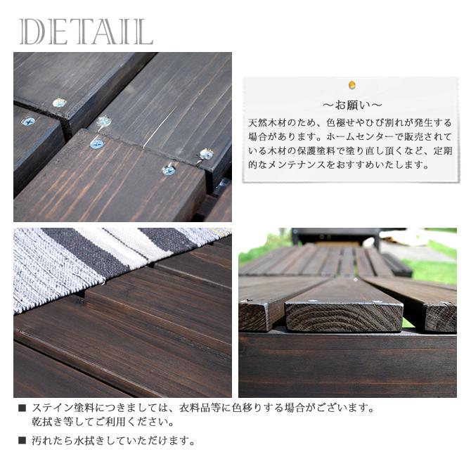 ウッドデッキ セット キット 木製 天然木 おしゃれ 縁台 DIY 木目