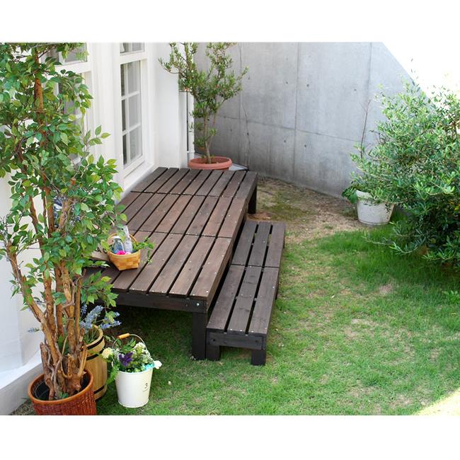 ウッドデッキ セット キット 木製 天然木 おしゃれ 縁台 DIY 木目