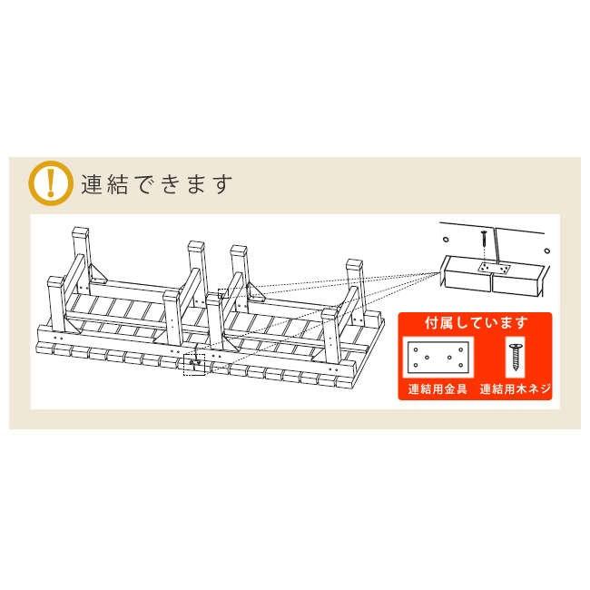 ウッドデッキ セット 縁台 木製 天然木 おしゃれ DIY えんだい ベランダ 木目 幅 180 奥行 58 3点セット デッキ縁台 カフェテラス 縁側 台 ガーデン 庭の画像