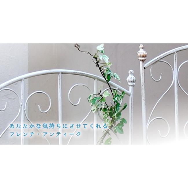 ♡ ロートアイアンテーブル ホワイト [4018] ロート アイアン トレリス 鉄製 おしゃれ アンティーク ホワイト