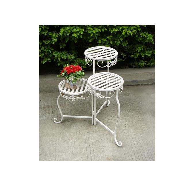 プランターラック 丸型 花台 アイアン フラワーラック 飾り 棚