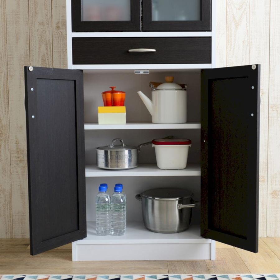 食器棚 おしゃれ カフェ ワンルーム ツートン 高さ 180 Cm 北欧 カップボード 幅 58cm キャビネット キッチン 収納 ガラス扉 引き出し 一人暮らし 新生活 Ss G06 081stc Sancota Interior 通販 Yahoo ショッピング