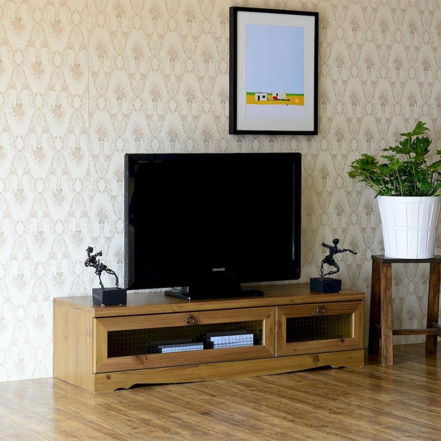 テレビ台 ローボード アンティーク 40 型 32 37 インチ ガラス扉