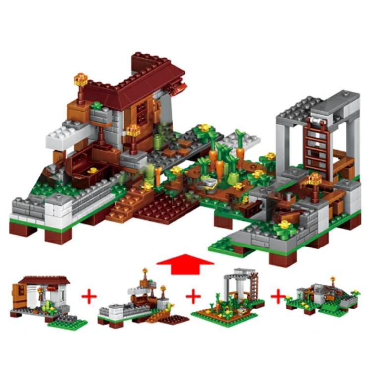 MINECRAFT マインクラフト風 ブロック おもちゃ ジャングルの