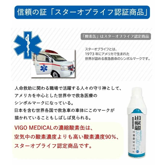 救命救急 スターオブライフ認定 日本製で安心 酸素濃度90％ 携帯型
