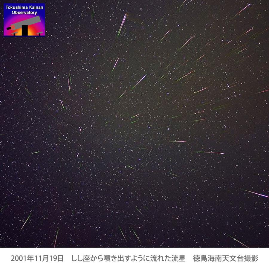 獅子座 流星群 2001年 映像集DVD 「星降る夜1」 徳島海南天文台が超高