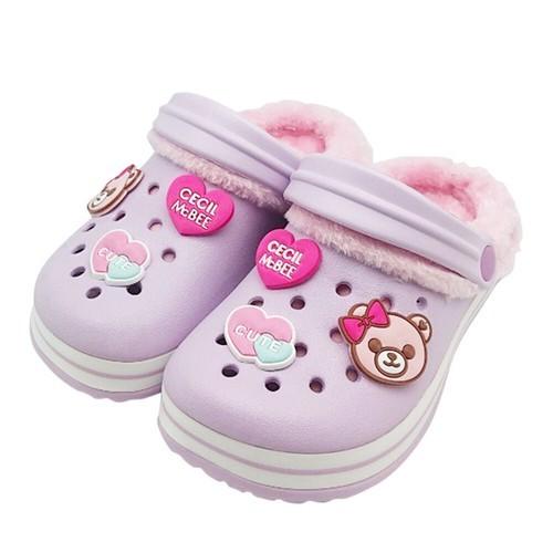 CM3209]セシルマクビーファー付キッズクロッグサンダル : 39HOUSE