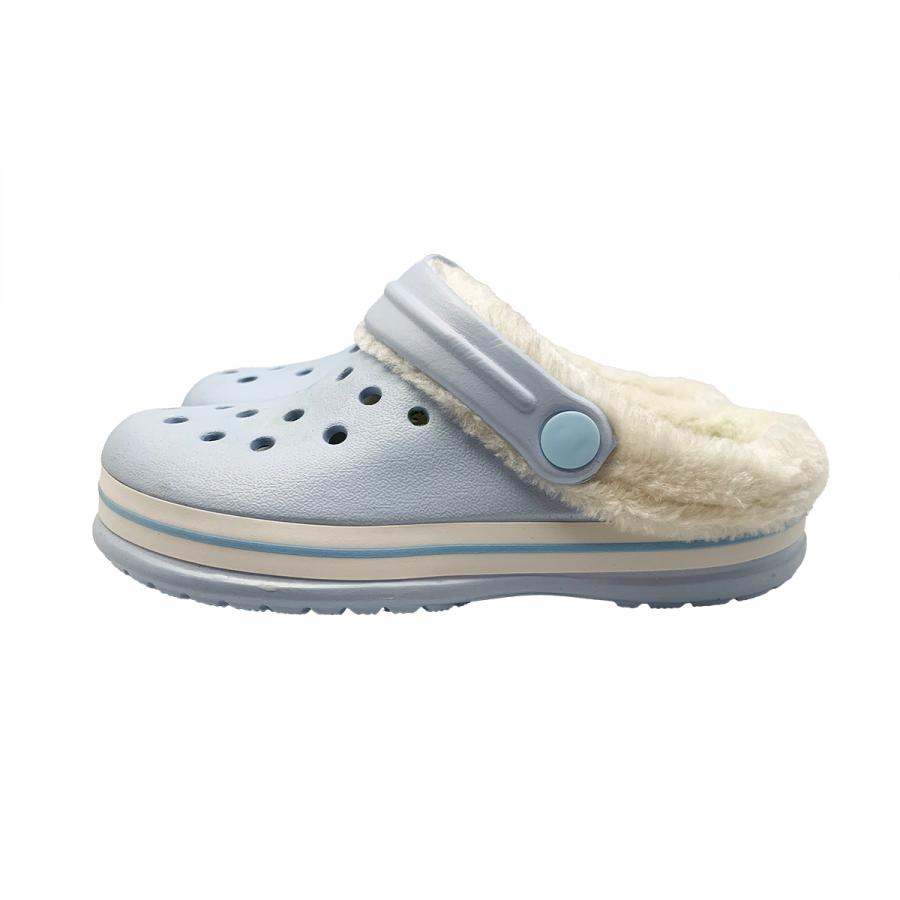 【MC0001】ファー付EVAサンダル(サックス・ネイビー・グリーン) |  | 13