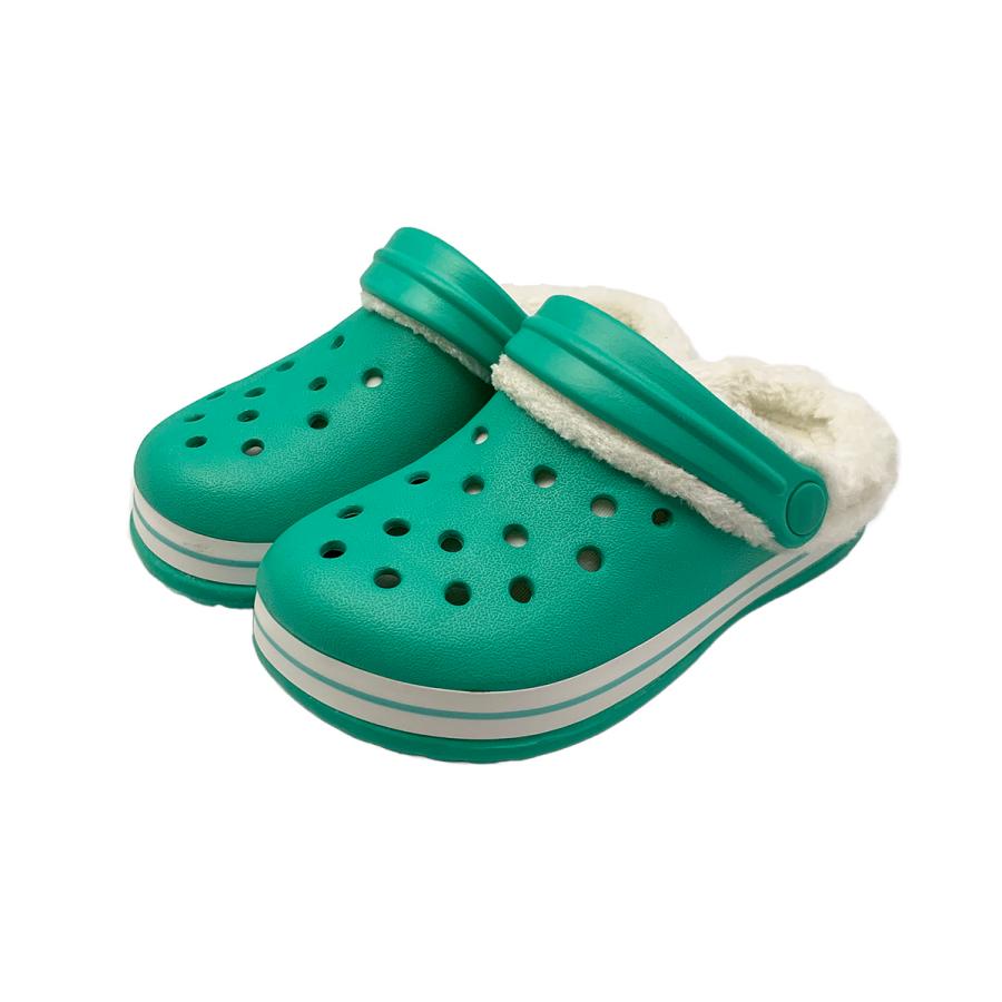 【MC0001】ファー付EVAサンダル(サックス・ネイビー・グリーン) |  | 08