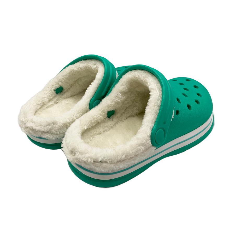 【MC0001】ファー付EVAサンダル(サックス・ネイビー・グリーン) |  | 09