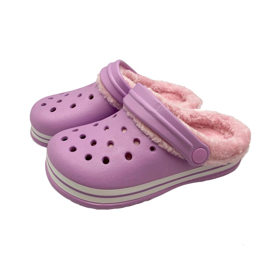 【MC0001】ファー付EVAサンダル(ピンク・イエロー・パープル) |  | 08