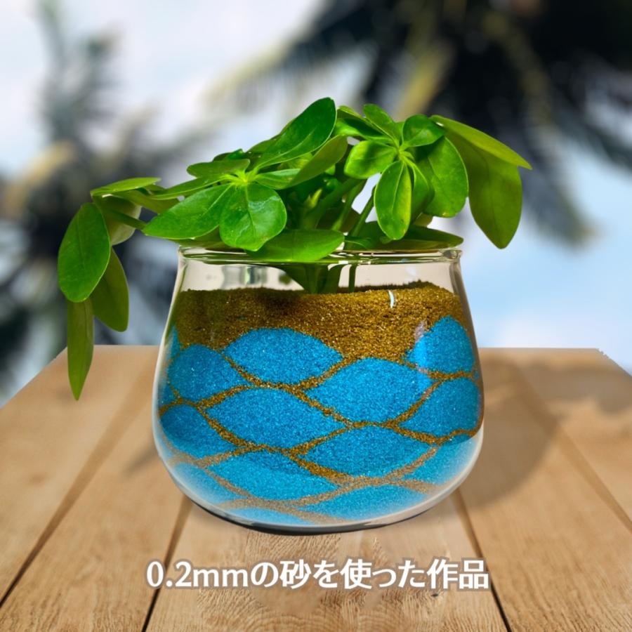 カラーサンド/デコレーションサンド 200g ブルー 超微粒子（0.08mm程度）｜sandart-anosora｜06