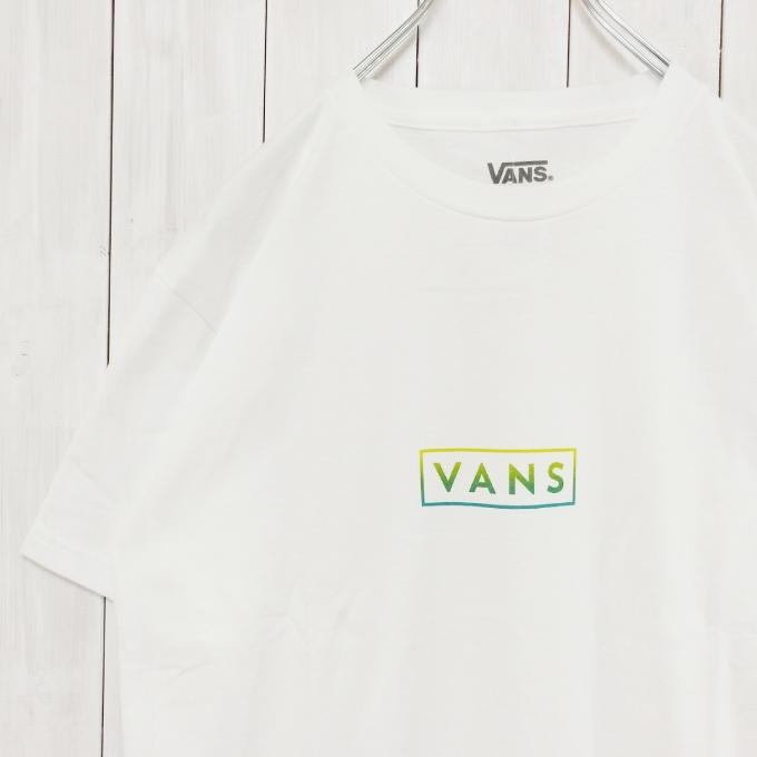 VANS バンズ 半袖Tシャツ CLASSIC EASY BOX USA直輸入モデル ★クリックポスト（メール便）可 vans294wht