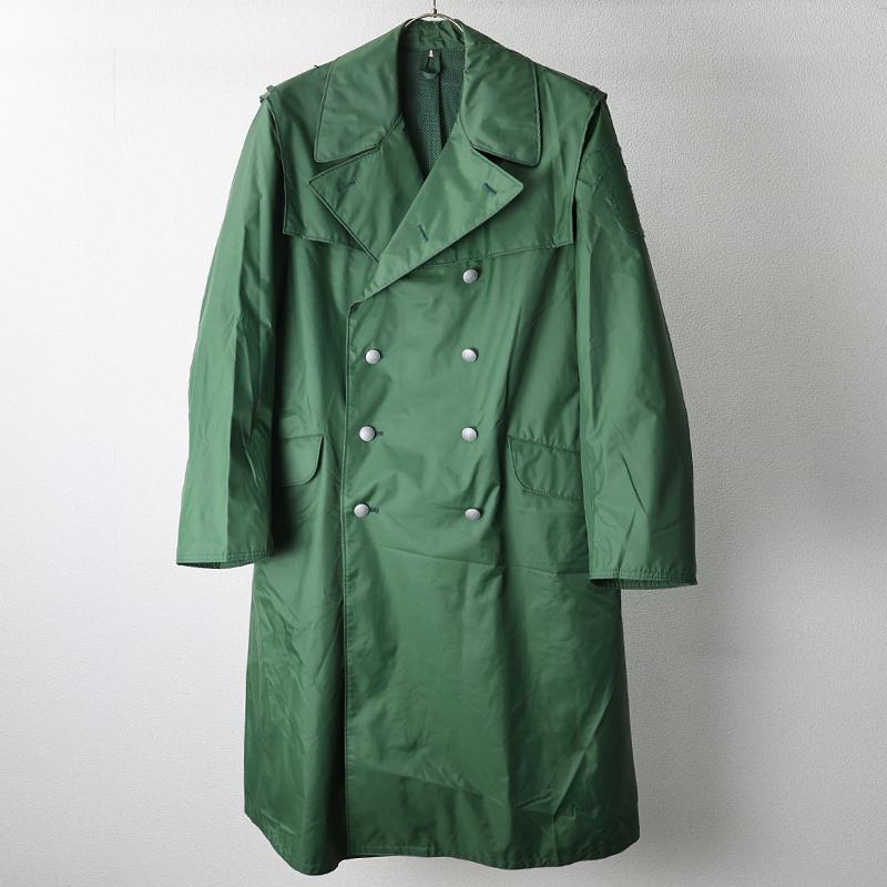 BGS. レインコート[グリーン・ダブル]《実物・USED》 : ミリタリー