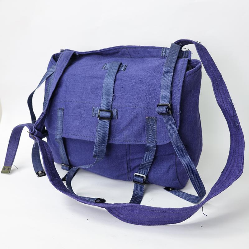 【希少】1970s~80s　ルーマニア軍　ブレッド・バッグ ルーマニア軍. ブレッドバッグ [ブルー] ナイロン製ホルダーストラップ