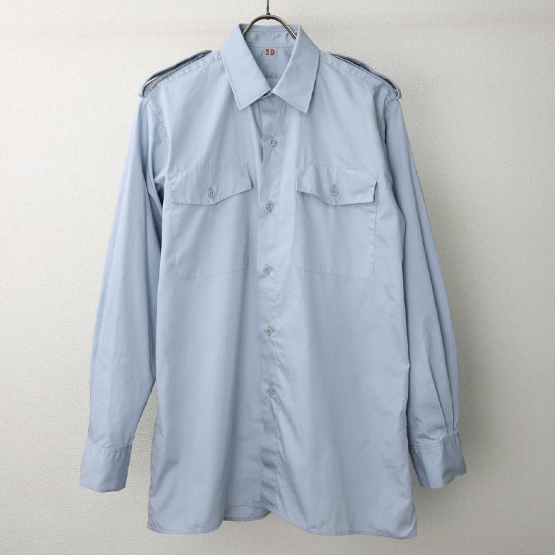 スウェーデン軍.制服用ライトブルーシャツ《実物・新品(未使用品