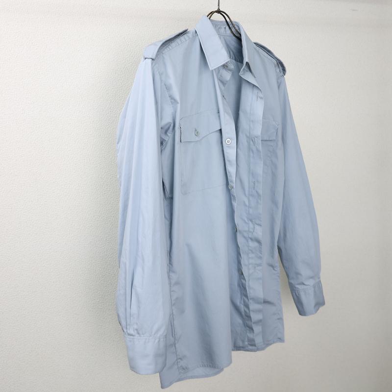 スウェーデン軍.制服用ライトブルーシャツ《実物・新品(未使用品
