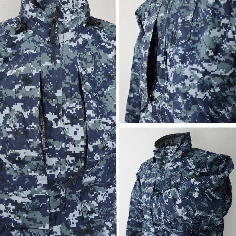 米海軍　USNAVY 迷彩柄フード付きジャケット　ゴアテックス 米海軍 USNAVY 迷彩柄フード付きジャケット ゴアテックス 米海軍