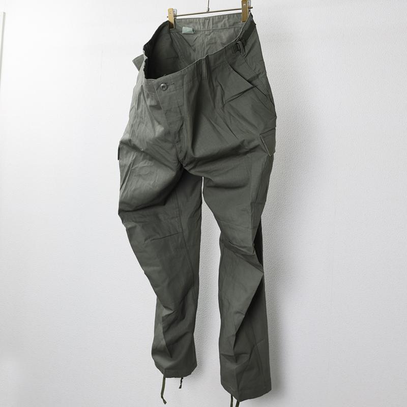 US.ARMY BDUトラウザーズ 米国製 90s パンツ US. BDUパンツ US MADE リップストップ生地[ODグレー] 米軍 軍モノ