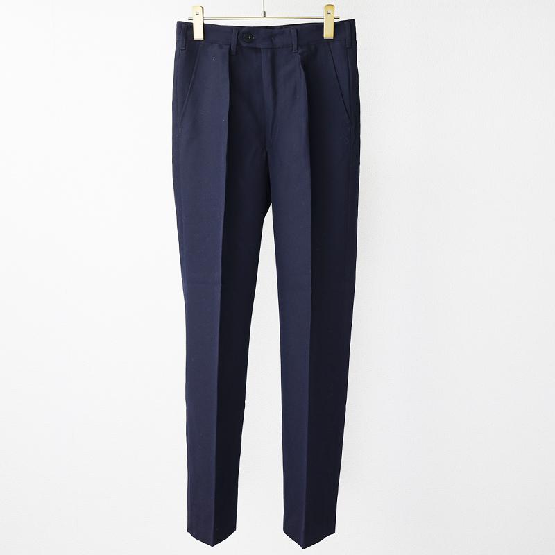 美品　HEUGN ネイビー スラックス サイズ3 上質イージースラックス/ネイビー | Factelier (ファクトリエ)