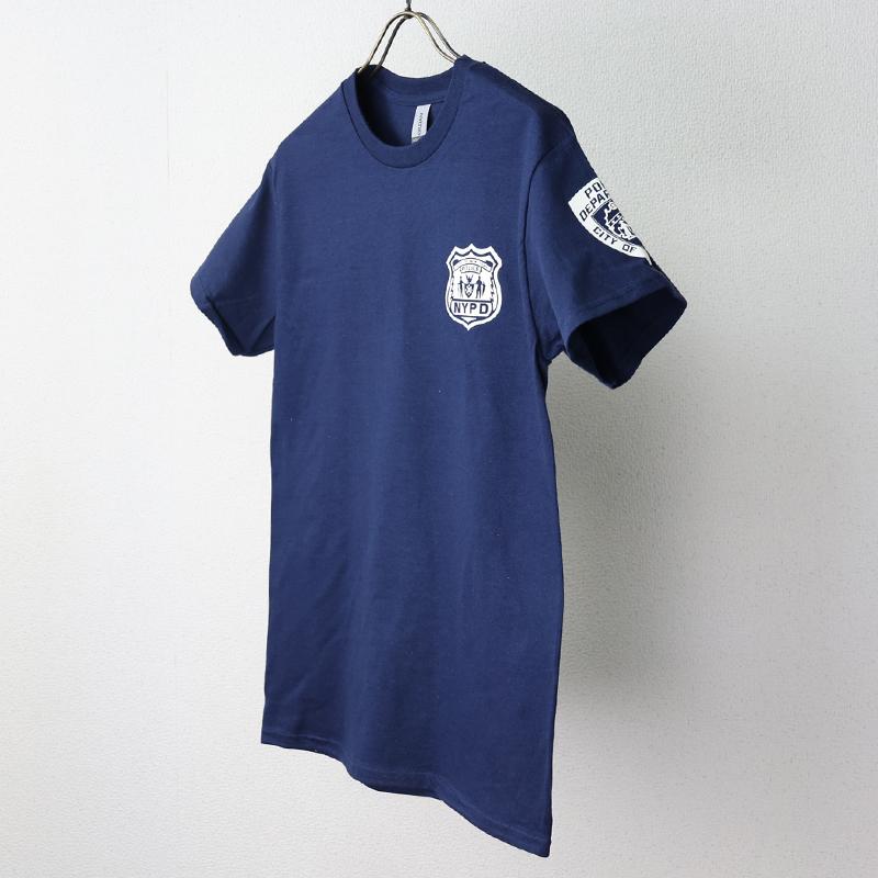 US. POLICE Tシャツ[NYPD POLICE] (ネイビー/白) アメリカンポリス LE