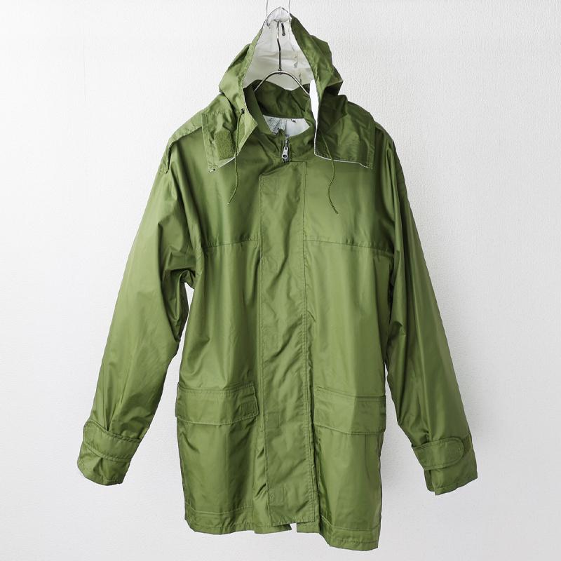 ユーロミリタリーレインコート オリーブグリーン　軍　緑　ドイツ　ビニール デンマーク軍. Lightweight レインコート[OD]《実物・新品(未使用品